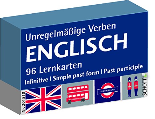 Schott Verlag und Werbung Englisch unregelmäßige Verben, Karteikarten, Vokabeln Deutsch-Englisch